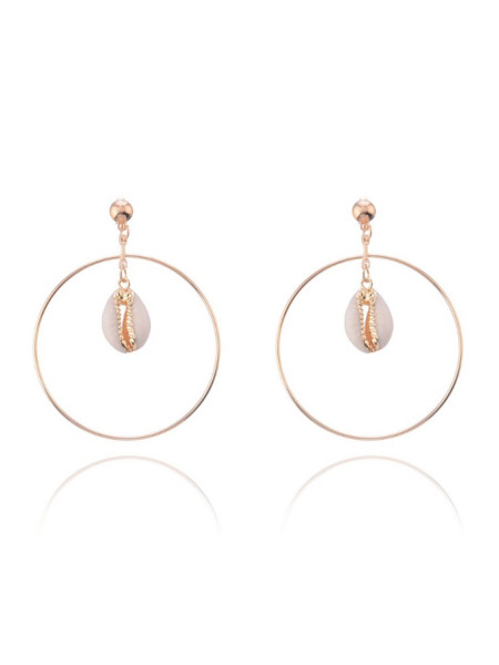 Kolczyki wiszące z muszelką... 2