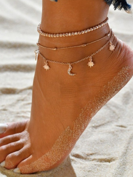 Bransoletka na stopę 2w1...