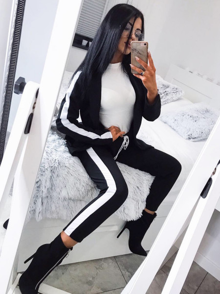 Kobiecy garnitur z modnym lampasem MAYRA 2