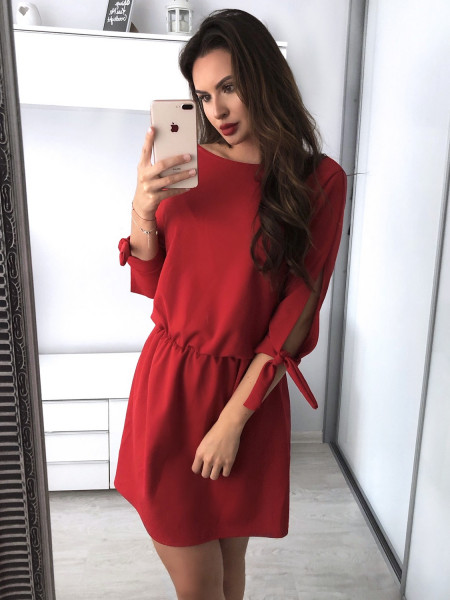 Sukienka mini z wiązaniem...