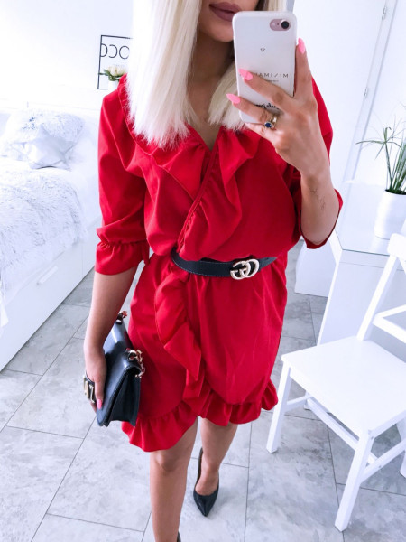 Urocza sukienka z falbankami RAVIA