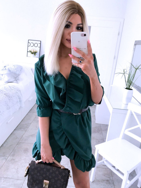 Urocza sukienka z falbankami RAVIA