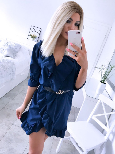 Urocza sukienka z falbankami RAVIA