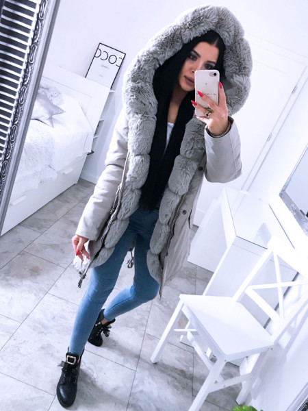 Ciepła kurtka parka z...