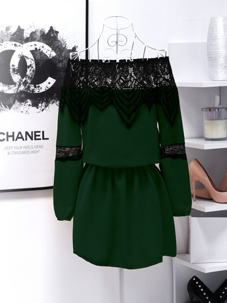 Kobieca sukienka z gipiurą... 2