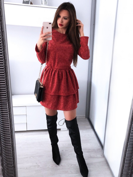 Swetrowa sukienka z... 2