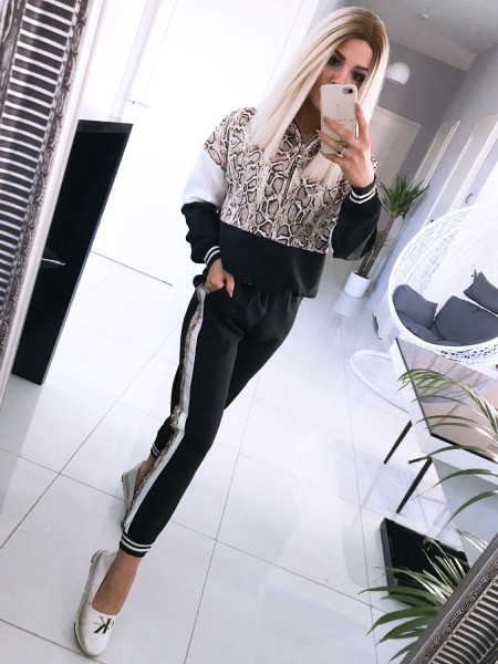 Komplet bluza i spodnie w print AMIDA - wzór 3