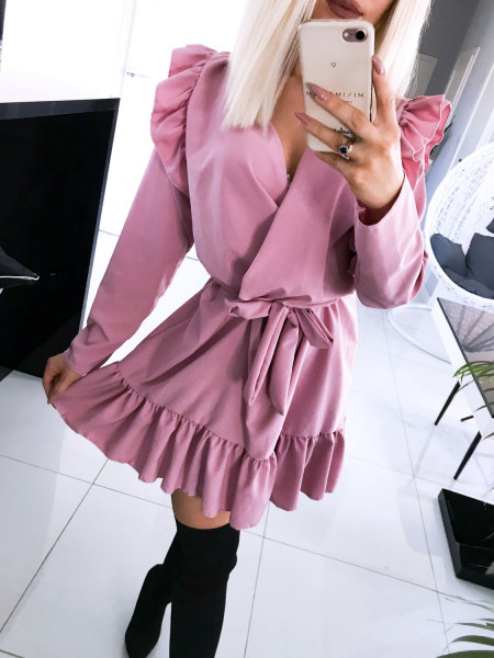 Rozkloszowana sukienka z...