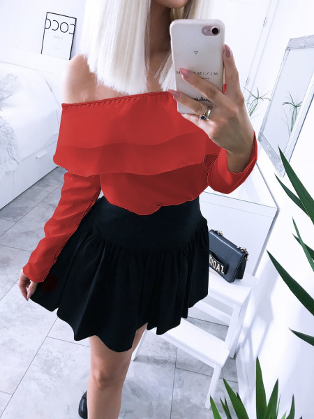 Bluzka hiszpanka z długim rękawem CLARISA