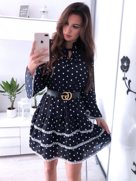 Rozkloszowana sukienka w...