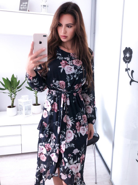 Midi sukienka w kwiaty DIYA...