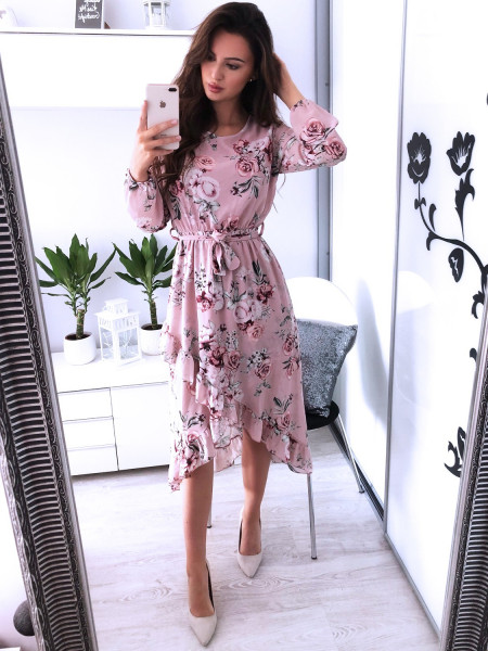 Midi sukienka w kwiaty DIYA  - wzór 3 2