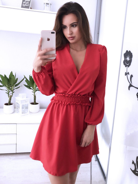 Sukienka z kopertowym...