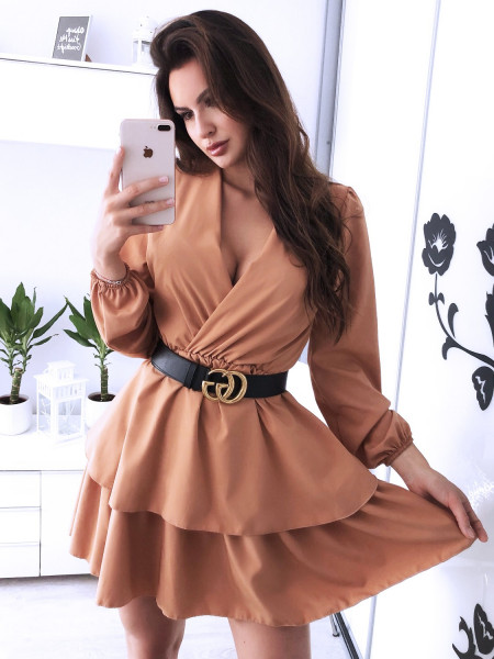 Rozkloszowana sukienka z...