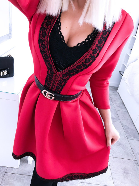 Kobieca sukienka z ozdobną...