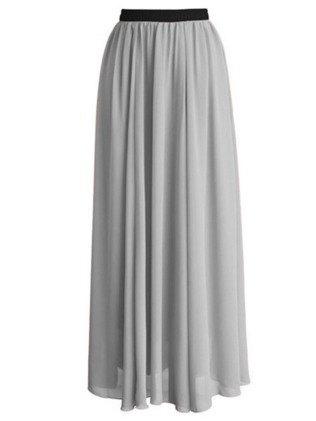 Długa szyfonowa spódnica... 2