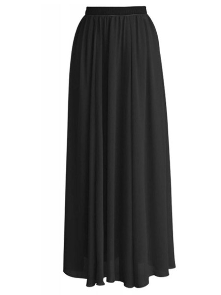 Długa szyfonowa spódnica... 2