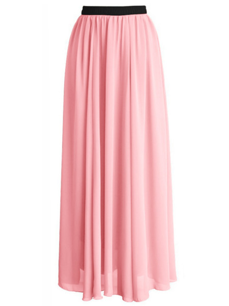 Długa szyfonowa spódnica... 2