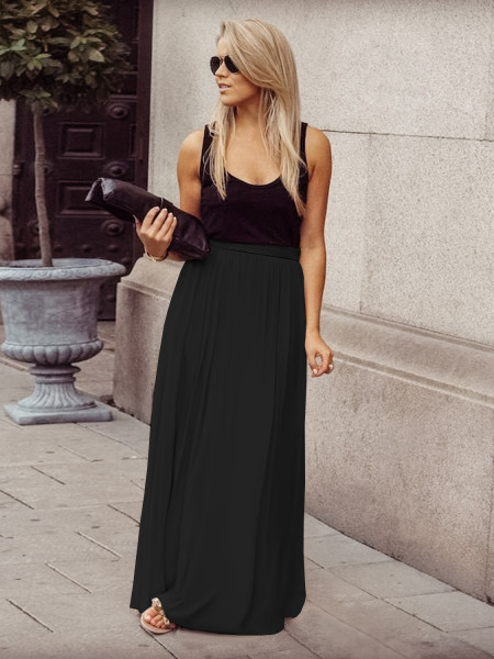 Długa szyfonowa spódnica...