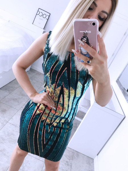 Cekinowa sukienka z... 2