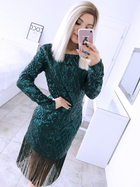 Cekinowa sukienka z...