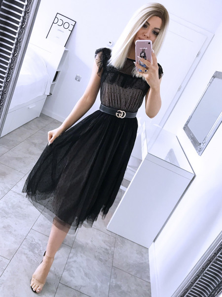 Rozkloszowana sukienka w... 2