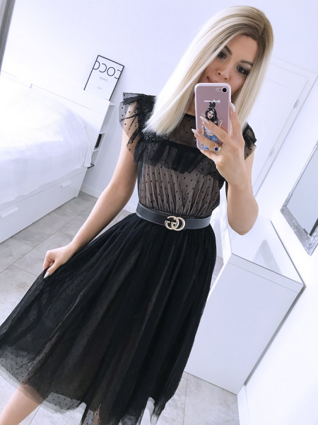 Rozkloszowana sukienka w...