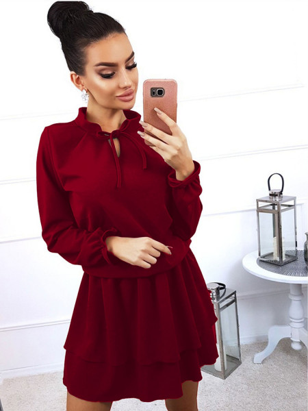 Rozkloszowana sukienka z...