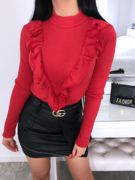 Kobieca bluzka z żabotem...