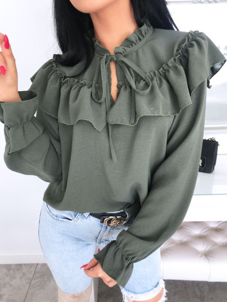 Bluzka z wiązanym dekoltem... 2