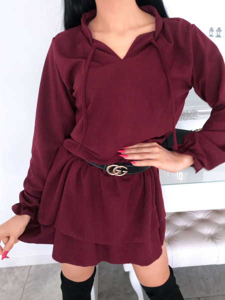 Rozkloszowana sukienka z...