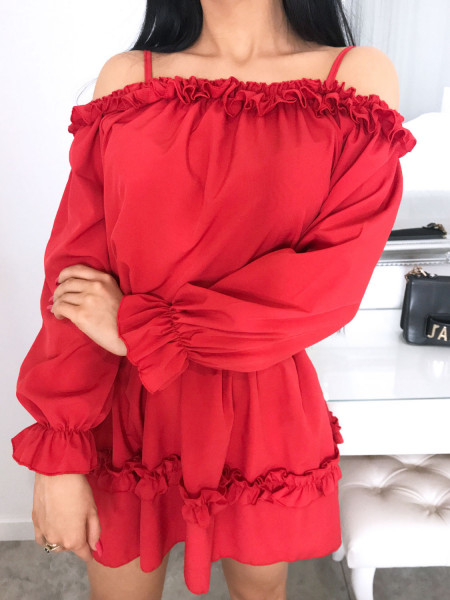 Kobieca mini sukienka z... 2